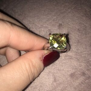 Rectangular Period Cocktail Ring Size 6